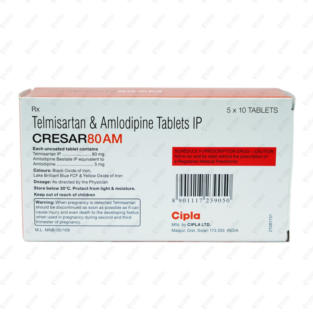 Cresar 80 AM Tablet 10's