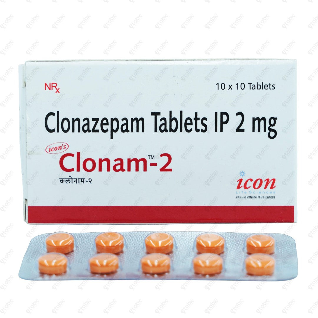 Clonam 2mg Tablet 10's