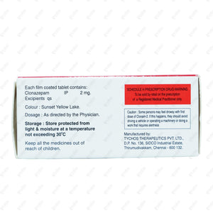 Clonam 2mg Tablet 10's