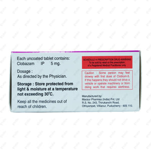 Clobium 5mg Tablet 10's