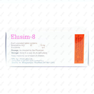 ELUSIM 8mg Tablet 10's