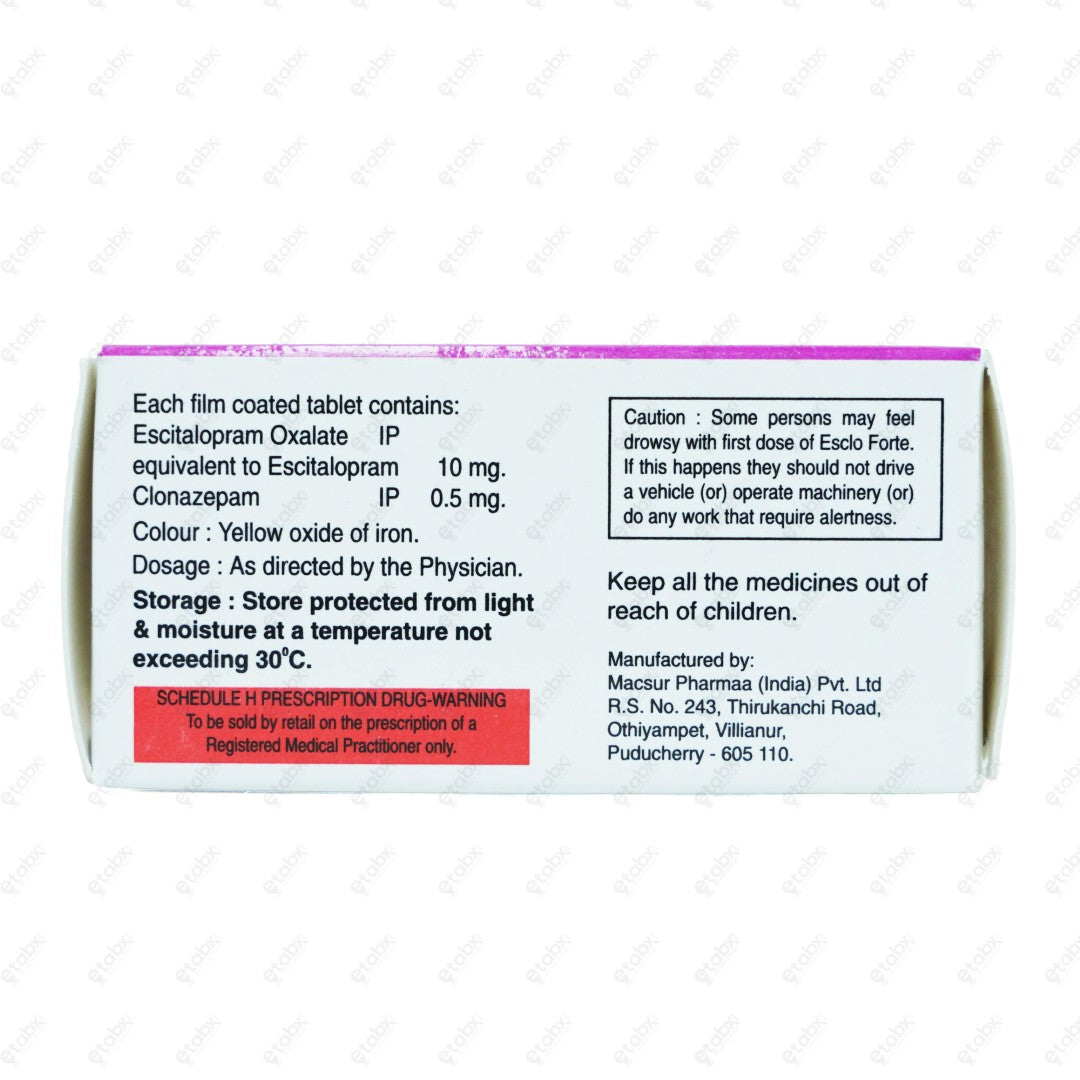 Esclo Forte Tablet 10's