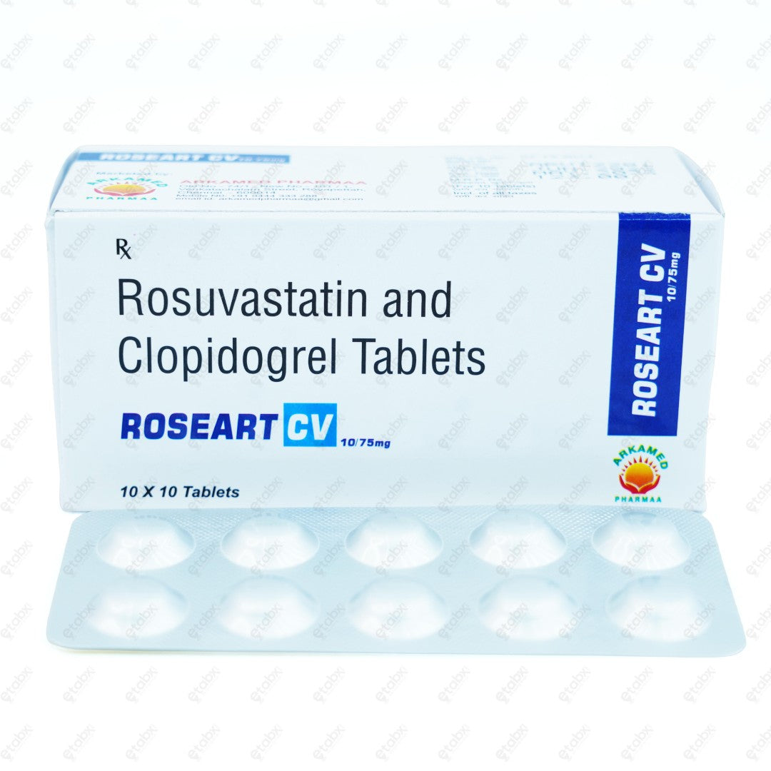 Roseart CV 10/75 mg 10 Tablets