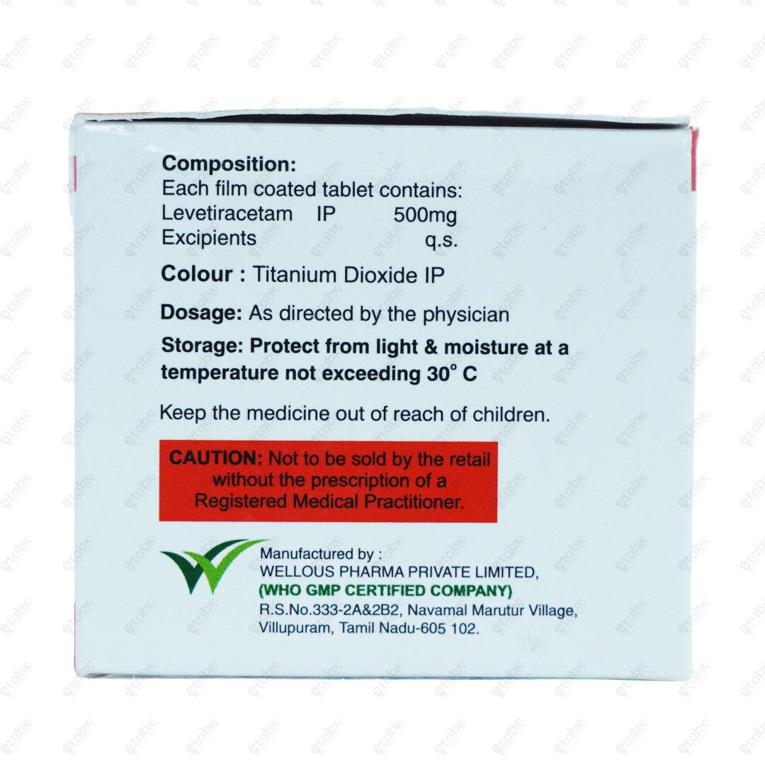 Levetrix 500mg Tablet 10's