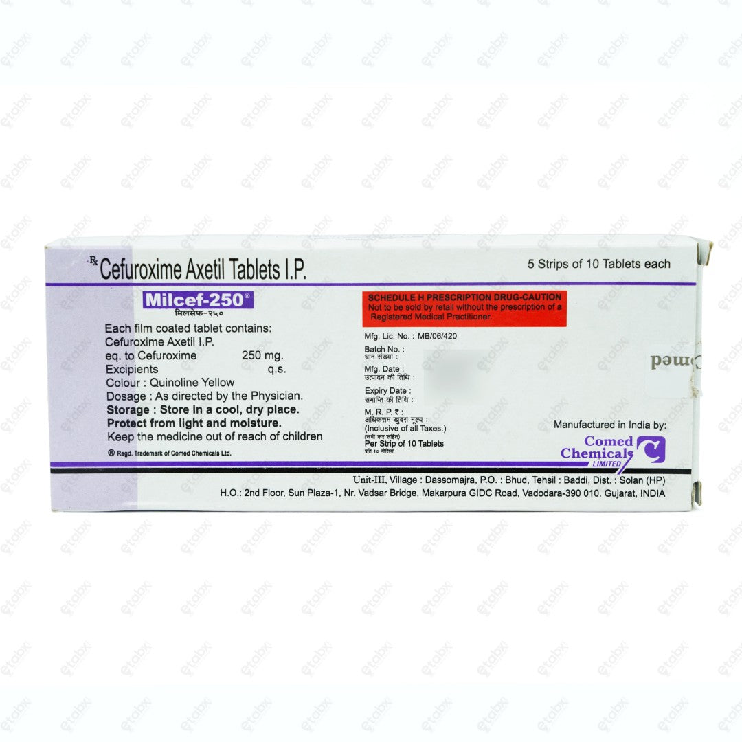 Milcef 250mg Tablet 10's