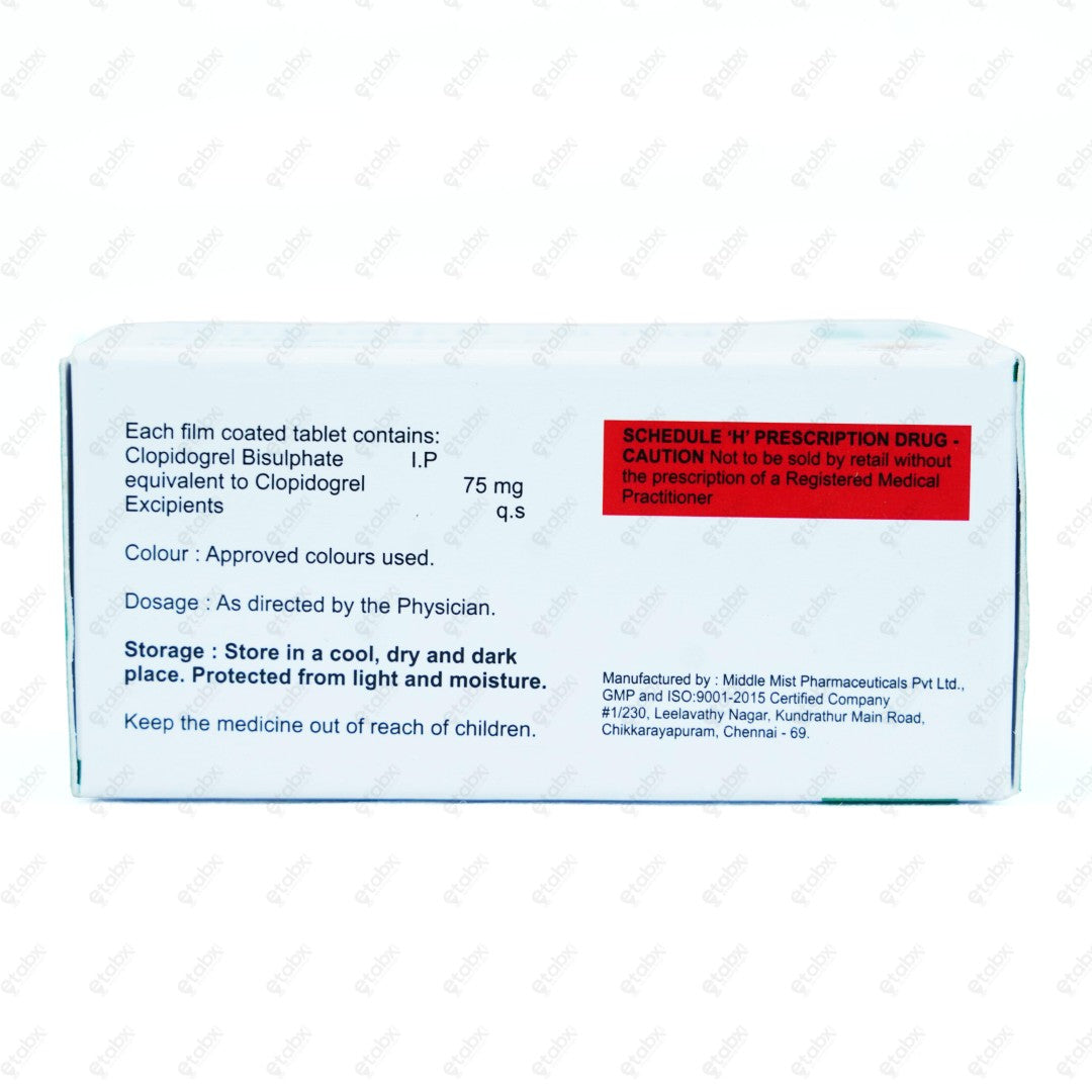 Clopeart 75mg Tablet