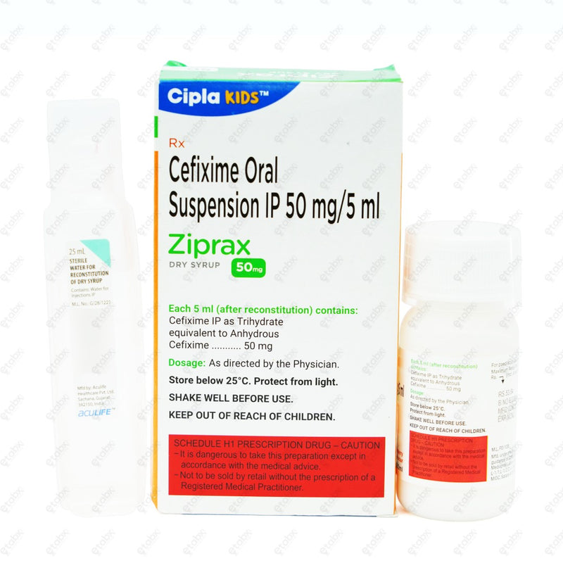 Ziprax 50 Dry Syrup 30ml