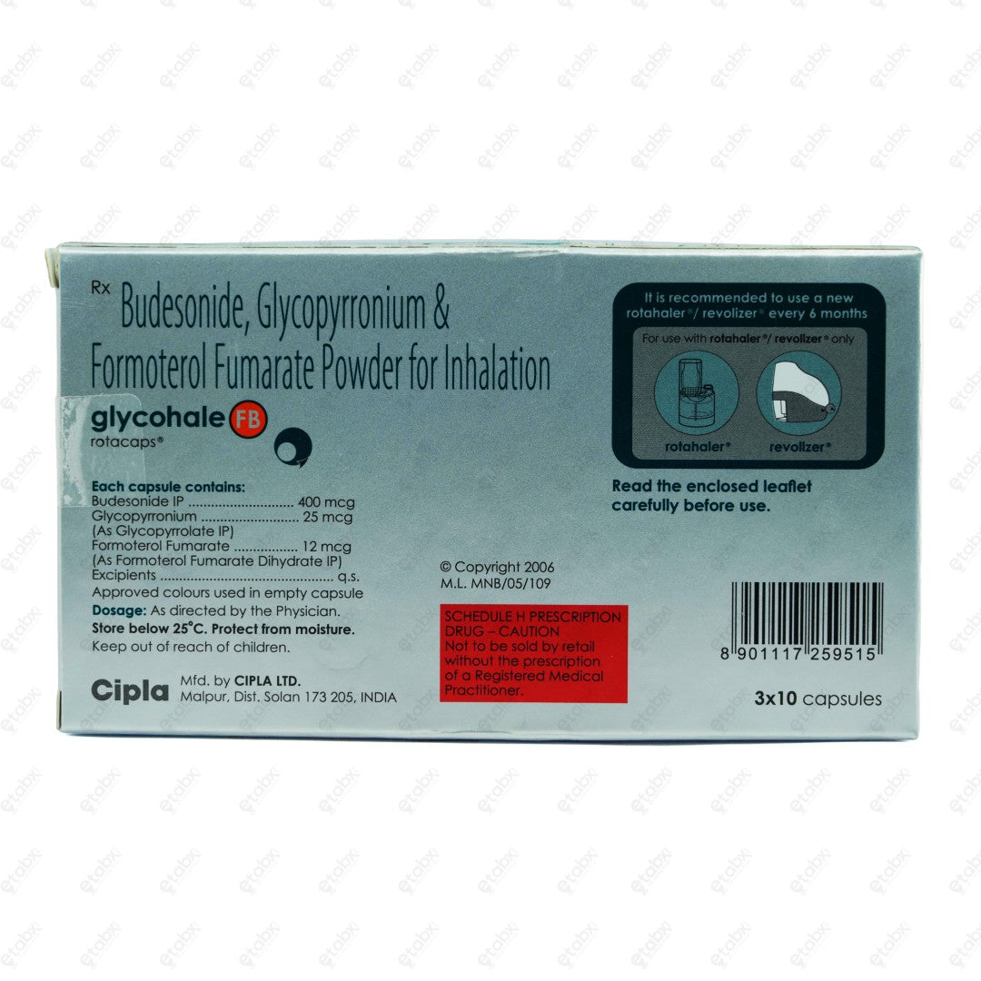 GLYCOHALE FB 400/25/12MCG Capsule