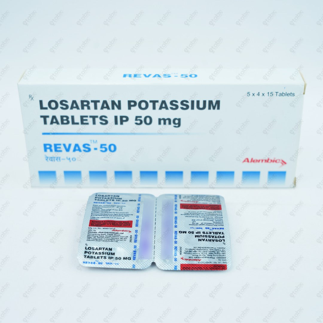 Revas 50mg Tablet 15's