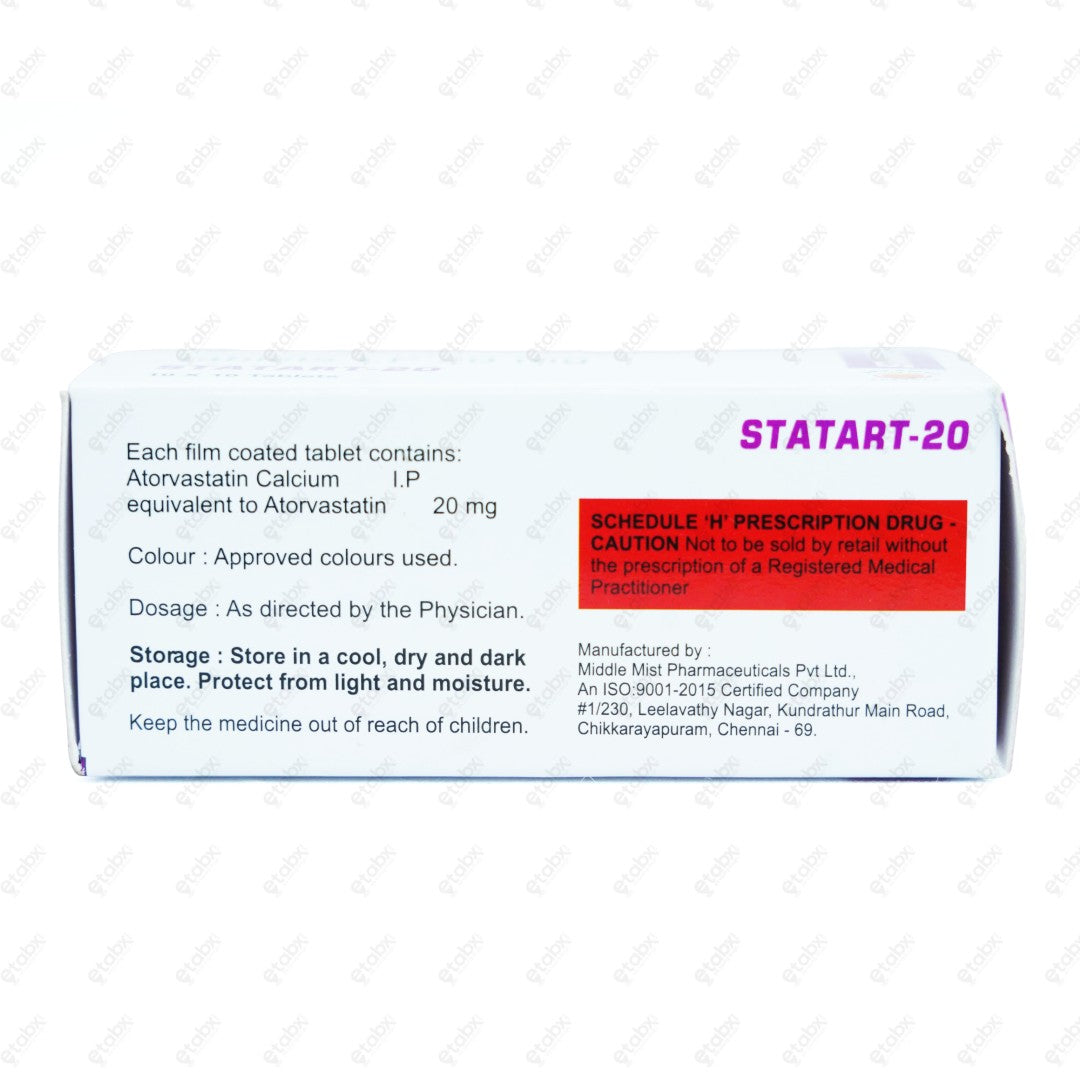 STATART 20mg Tablet 10's