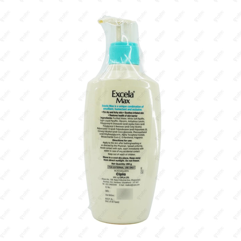 Excela Max Moisturizing Lotion 200GM Intense Hydration