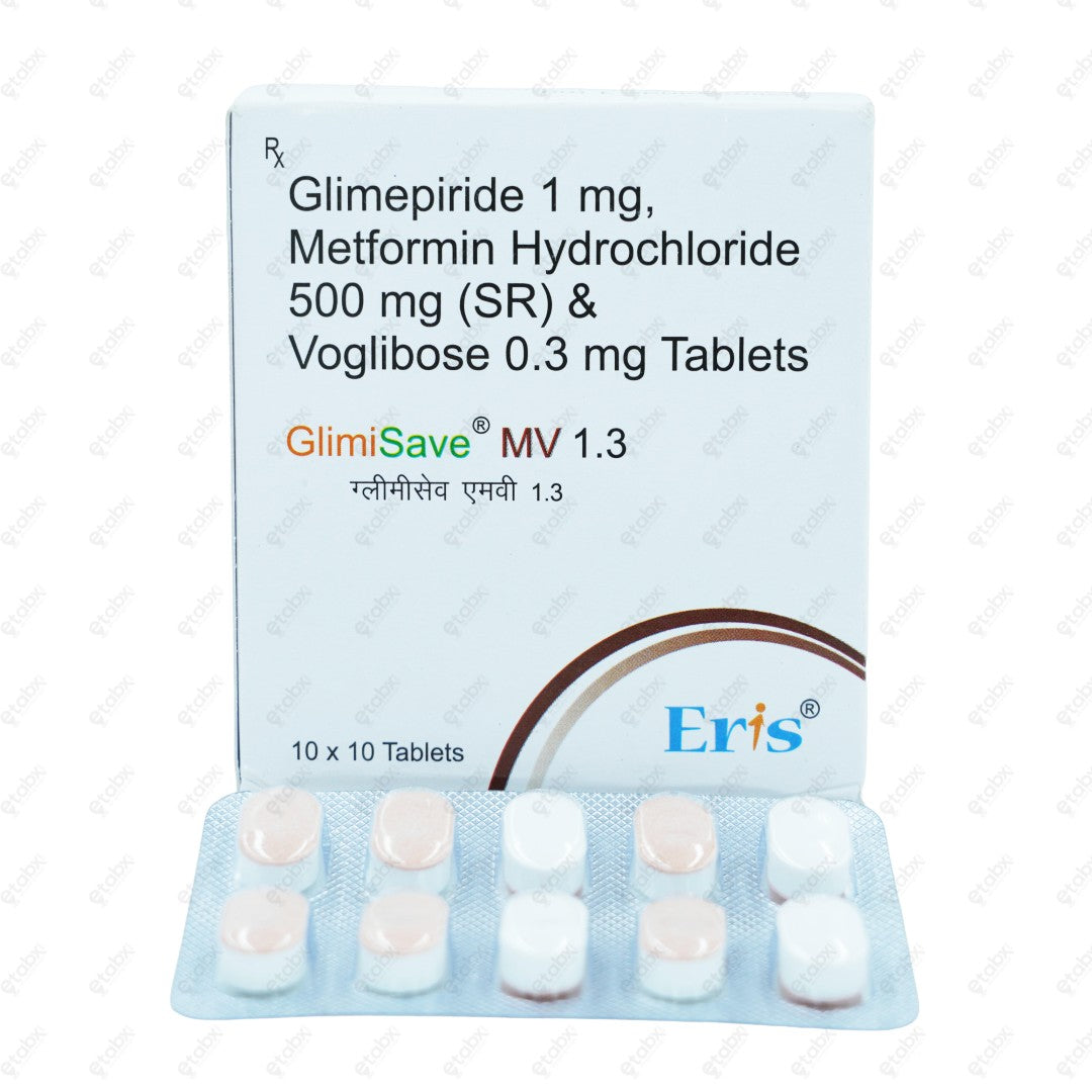 GLIMISAVE MV 1.3mg Tablets (10's)