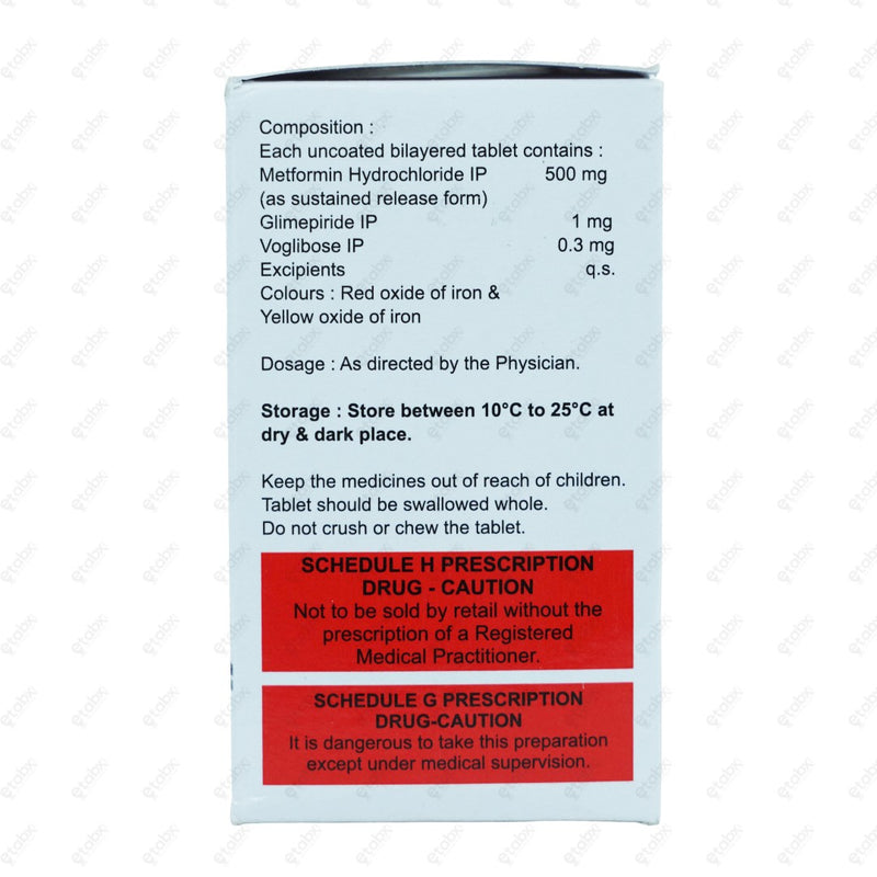 GLIMISAVE MV 1.3mg Tablets (10's)