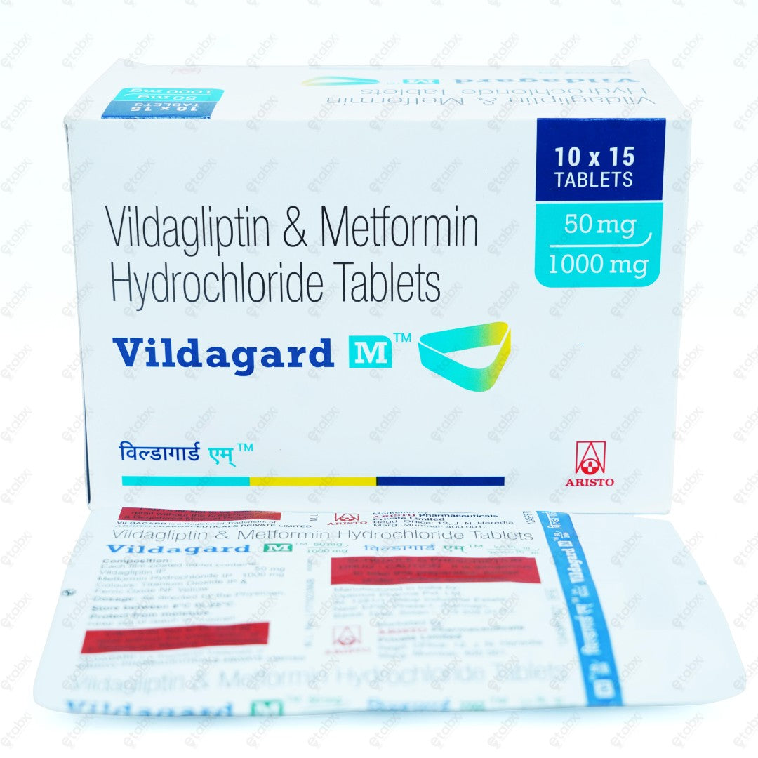 VILDAGARD M 50/1000mg Tablet 15's