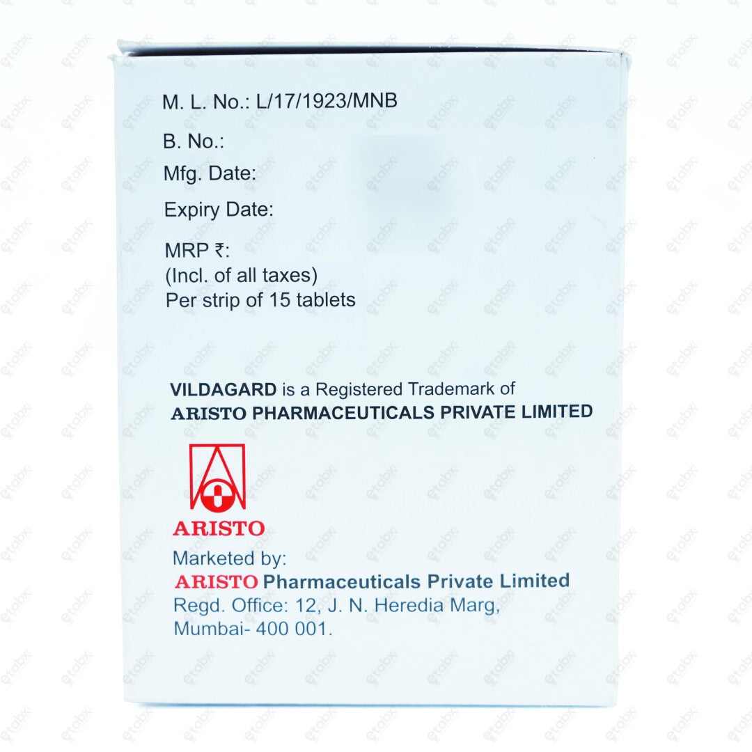 VILDAGARD M 50/1000mg Tablet 15's
