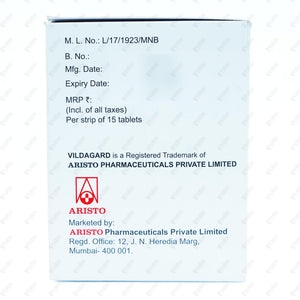 VILDAGARD M 50/1000mg Tablet 15's