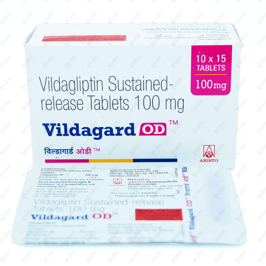 Vildagard OD 100mg Tablet 15's