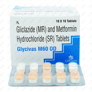 Glycivas M 60 OD Tablet 10's