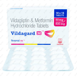 Vildagard M 50/500mg Tablet 15's
