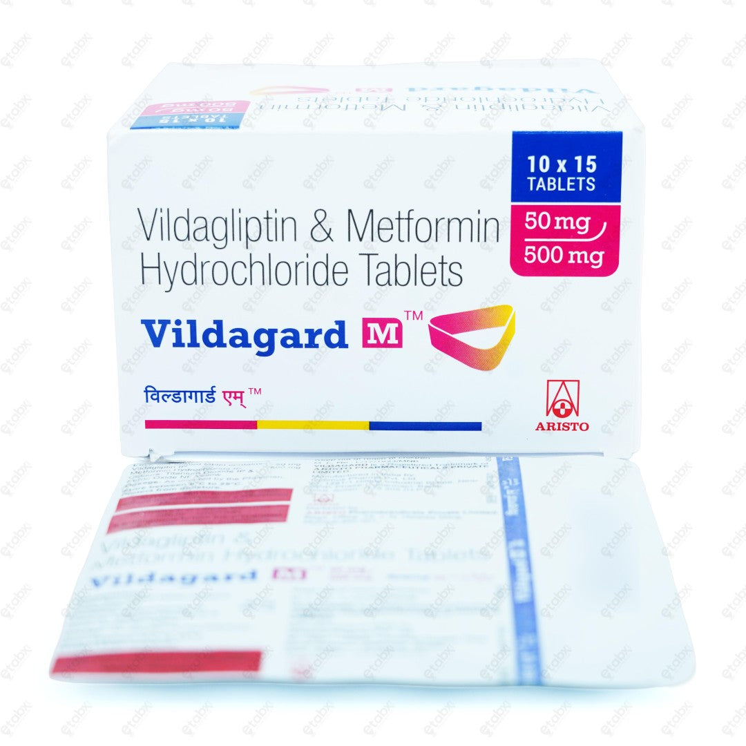 Vildagard M 50/500mg Tablet 15's