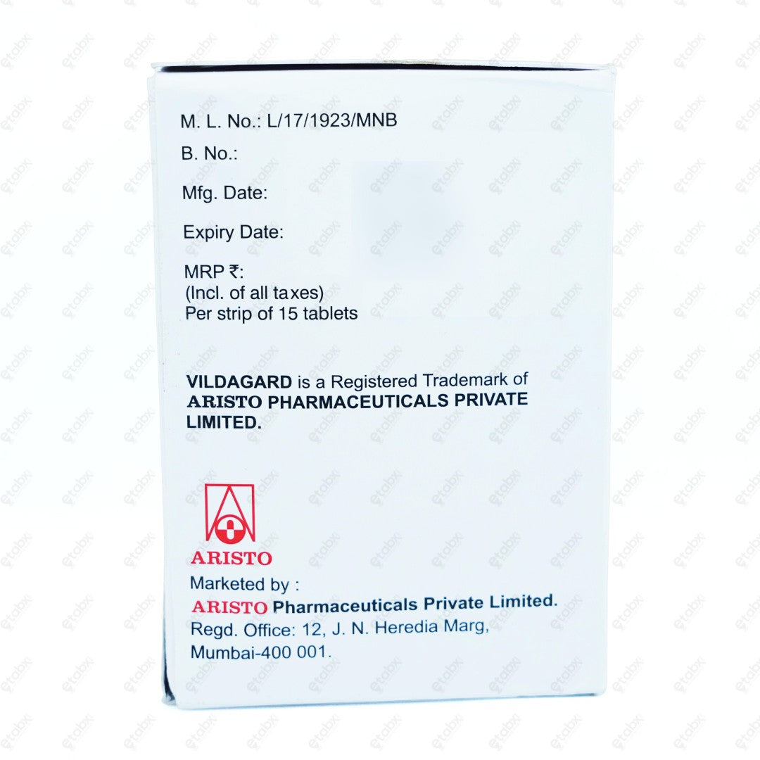 Vildagard M 50/500mg Tablet 15's