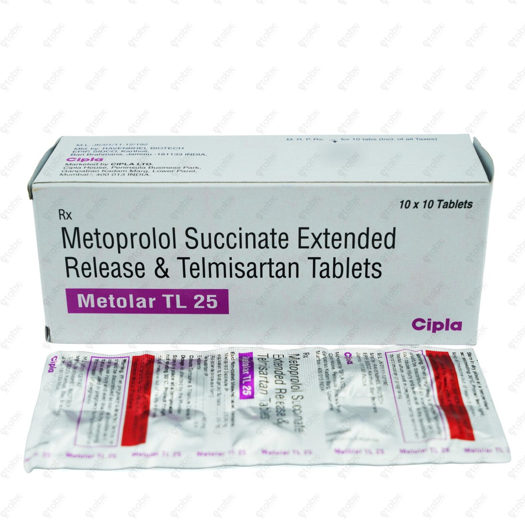 Metolar TL 25 Tablet 10's