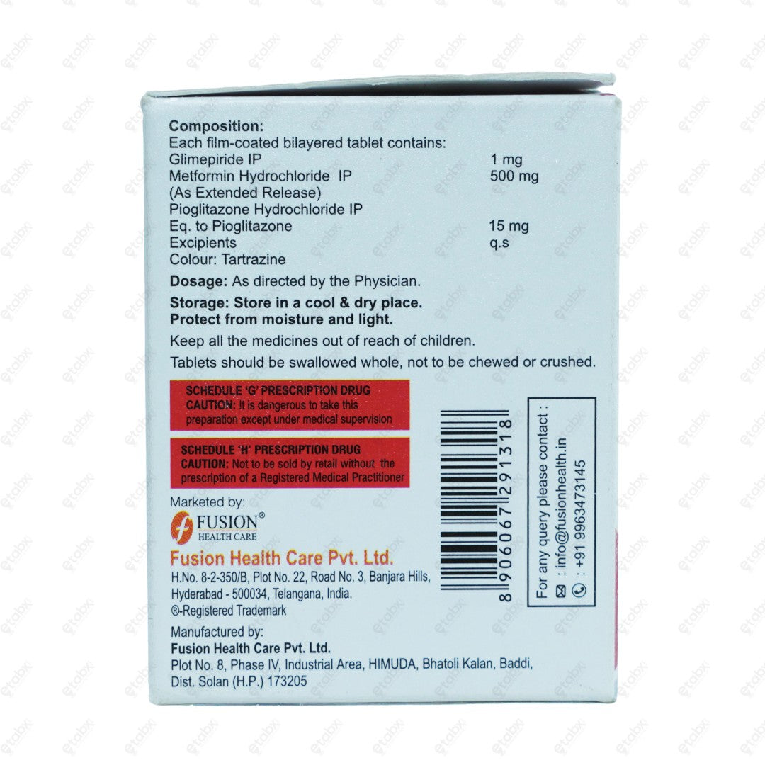 GLYNAMIC MP1 Tablet 10's