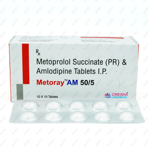 Metoray AM 50/5 Tablets 10's