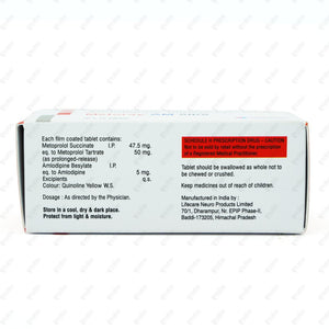 Metoray AM 50/5 Tablets 10's
