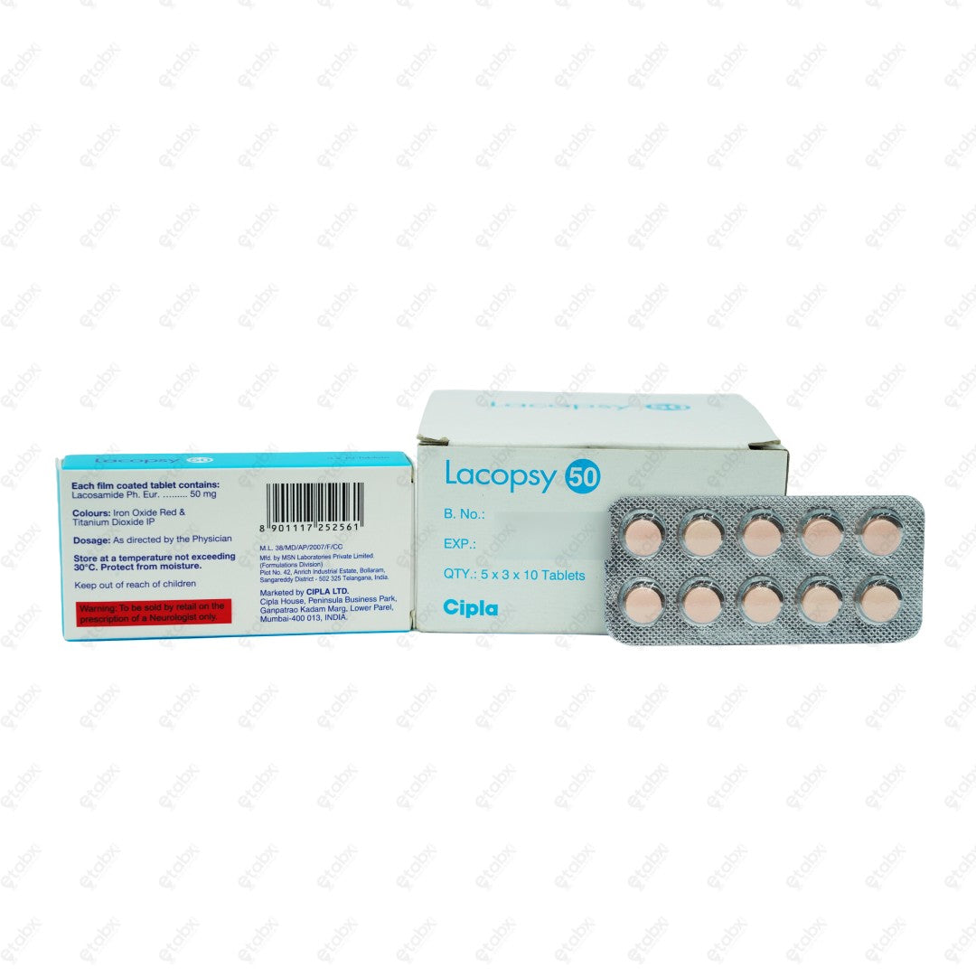 Lacopsy 50mg Tablets 10's