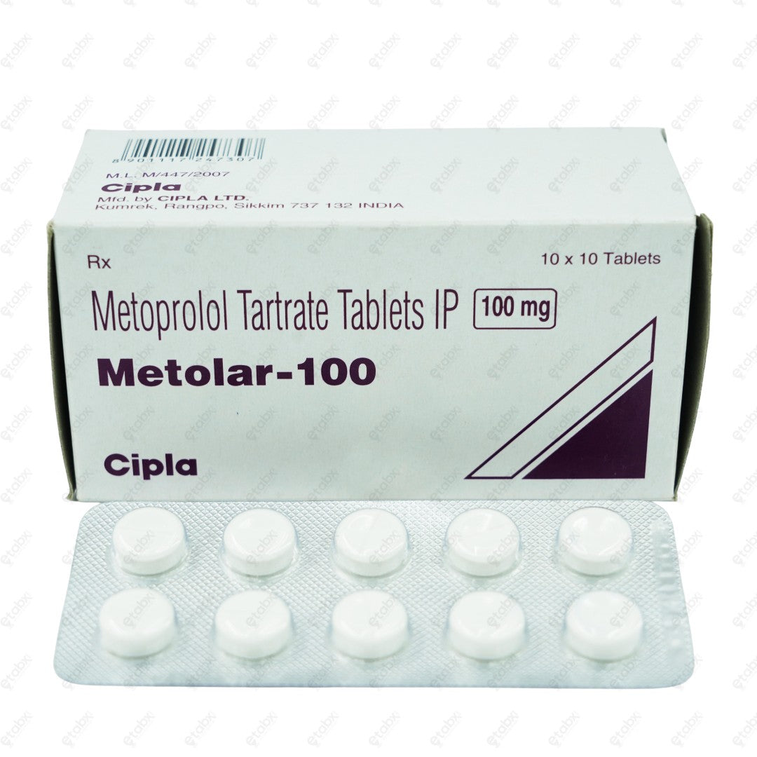 METOLAR 100mg Tablets (10's)