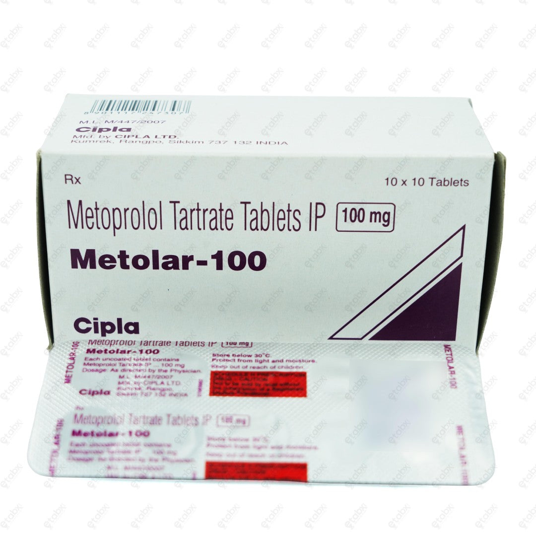 METOLAR 100mg Tablets (10's)