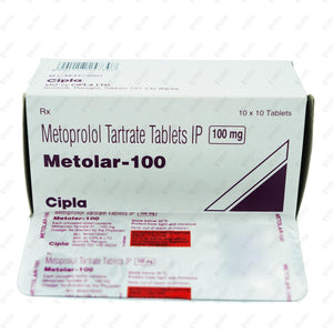 METOLAR 100mg Tablets (10's)