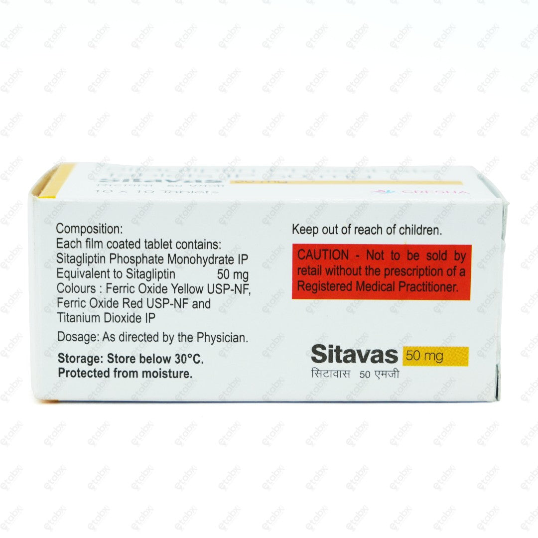 Sitavas 50mg Tablet 10's