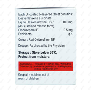 VENLITE CZ 100mg Tablet 10