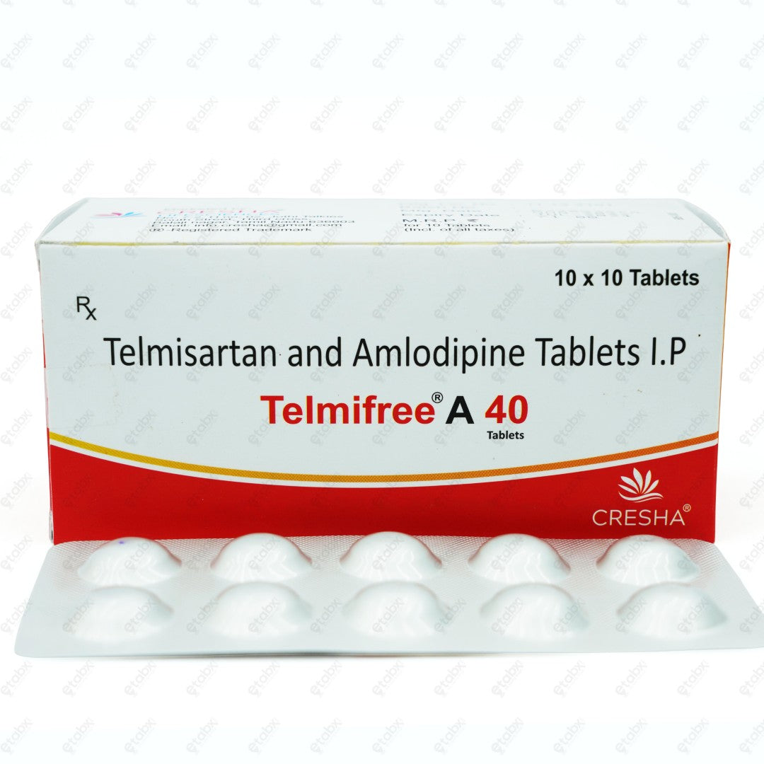 Telmifree A 40MG Tablet 10's