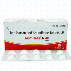 Telmifree A 40MG Tablet 10's