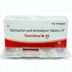 Telmifree A 40MG Tablet 10's