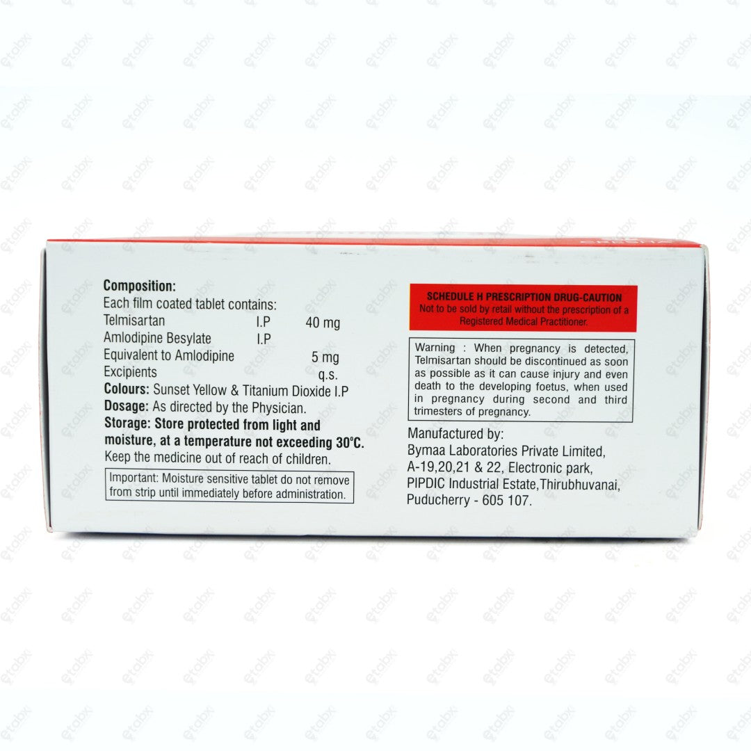Telmifree A 40MG Tablet 10's