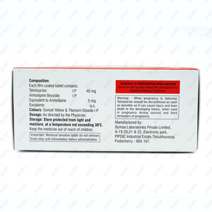 Telmifree A 40MG Tablet 10's