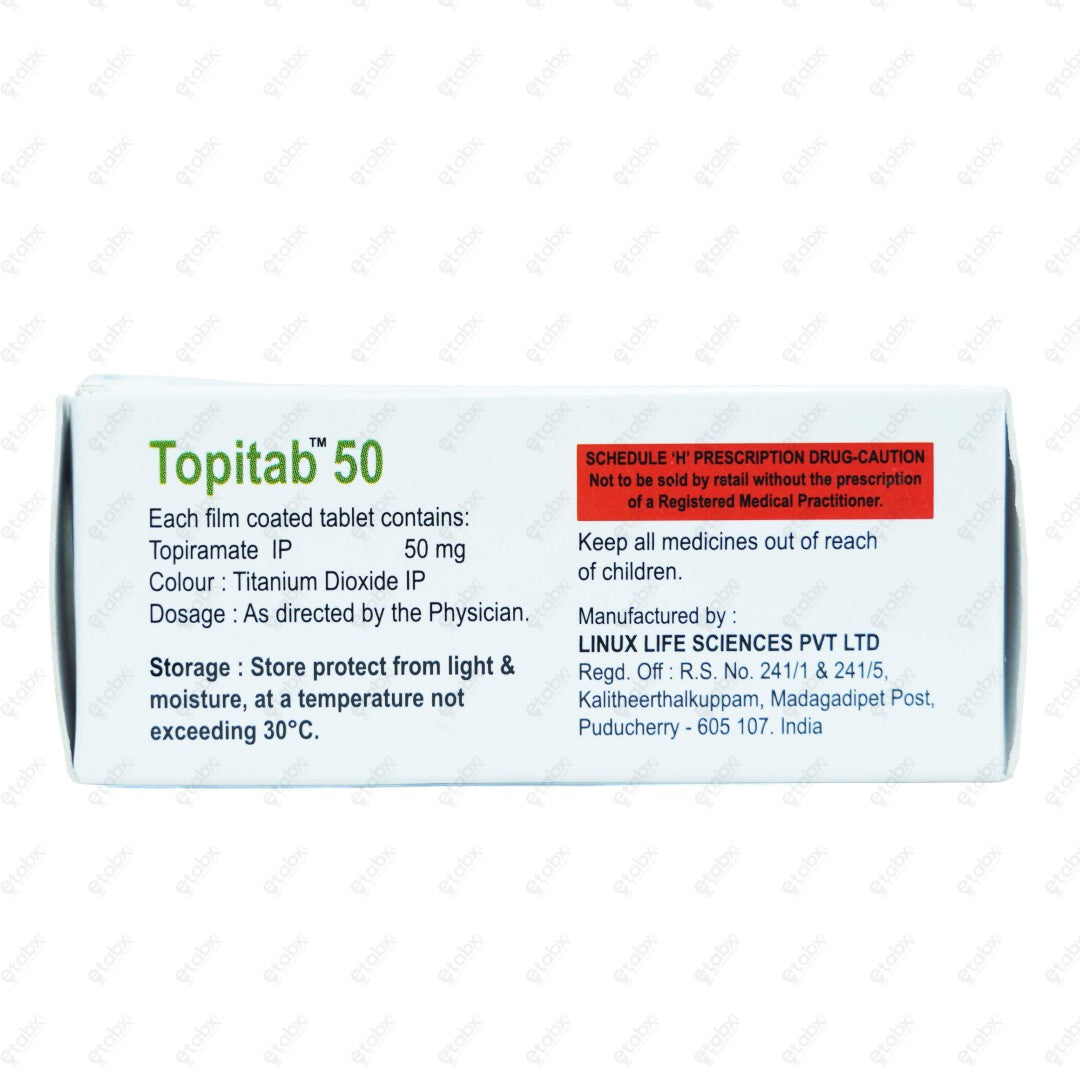 TOPITAB 50mg Tablet 10