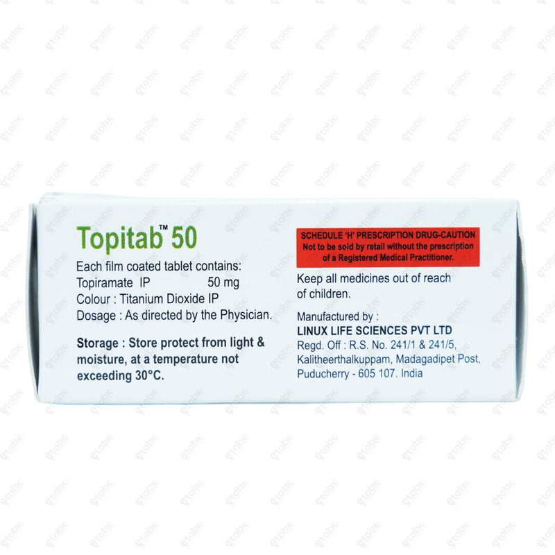 TOPITAB 50mg Tablet 10
