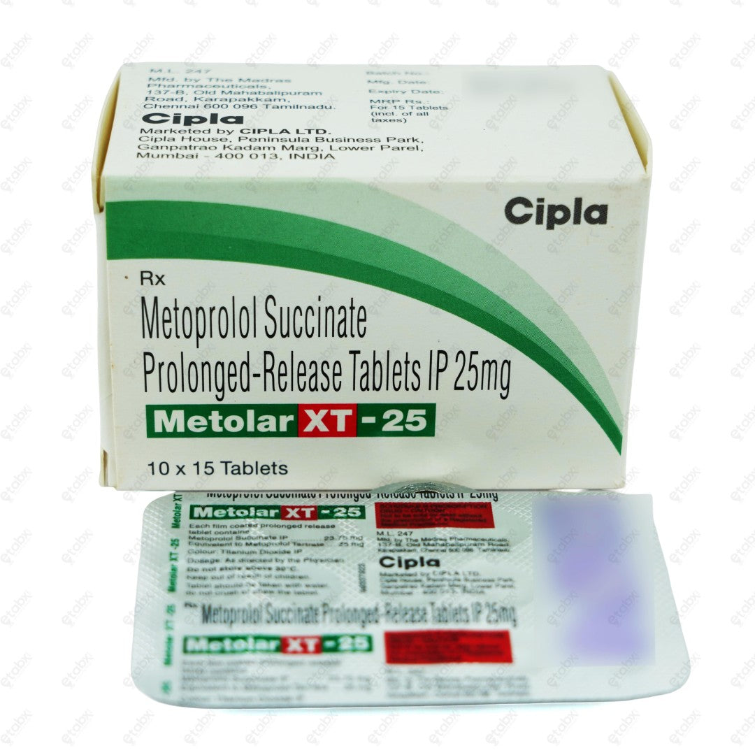 Metolar XT 25mg Tablet 15's