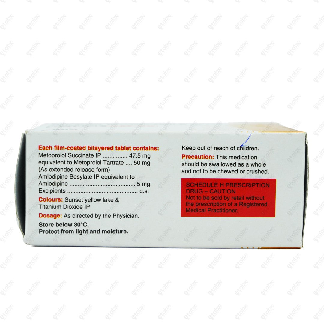 Metolar AM 50mg Tablets 10's