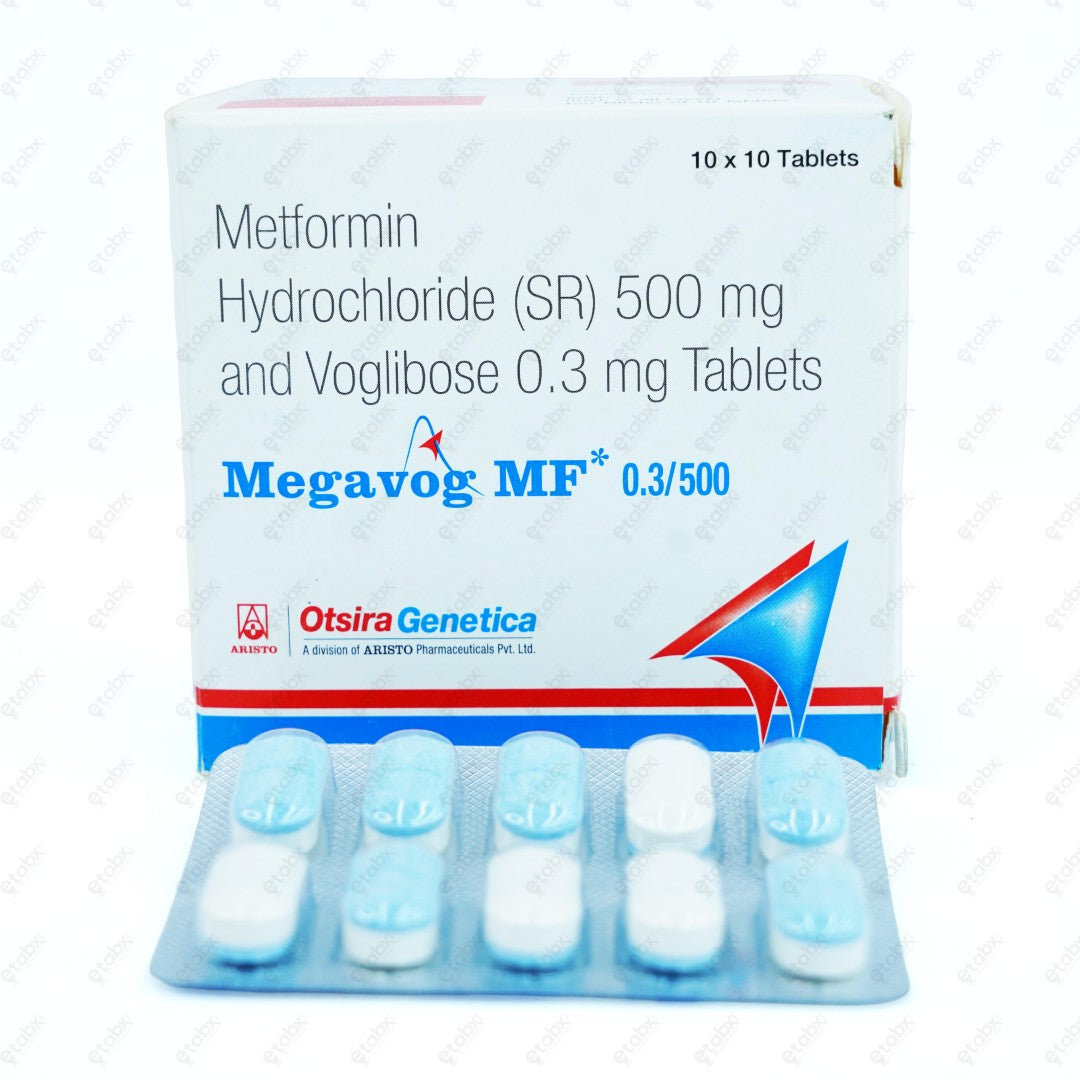 MEGAVOG MF 0.3/500mg Tablets (10's)
