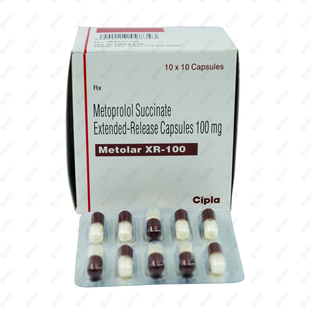 Metolar XR 100mg Capsule 10's