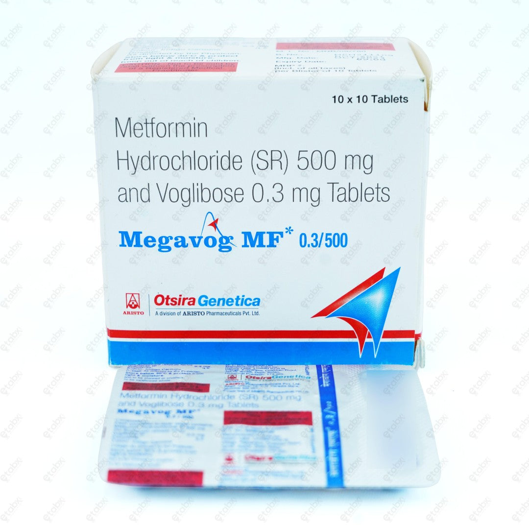 MEGAVOG MF 0.3/500mg Tablets (10's)