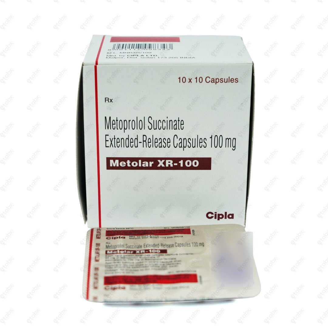 Metolar XR 100mg Capsule 10's