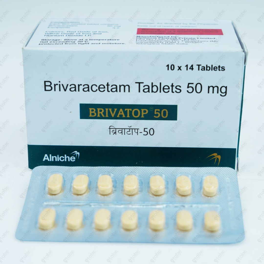 Brivatop 50mg Tablet 14's