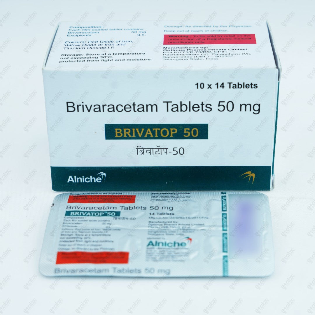 Brivatop 50mg Tablet 14's